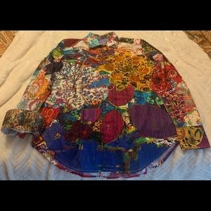 Robert Graham Moonchild NWT Size Small Classic Fit Embroidery Multicolor New